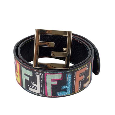 colorful authentic colorful fendi belt.